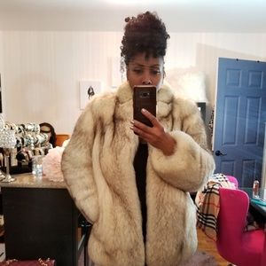Hudson bay company silver Fox fur jacket